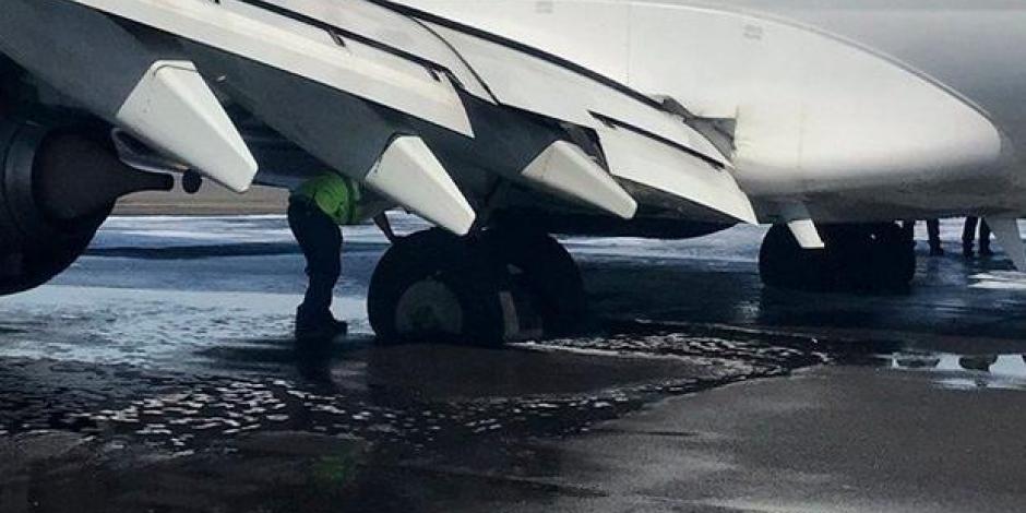 Reportan humo en avión de Aeroméxico al aterrizar en Guadalajara