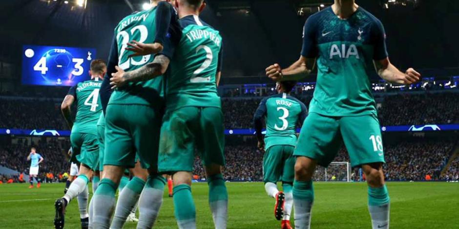 ¡Partidazo! Tottenham avanzó a las semis por gol de visitante ante el City