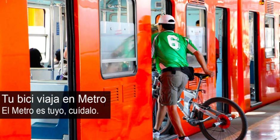 Desde hoy, bicicletas viajan en el Metro todos los días