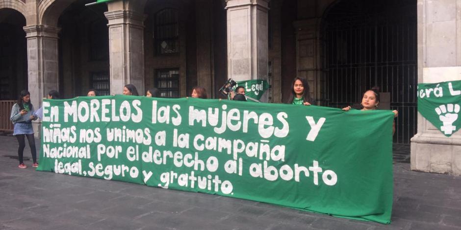 Mujeres exigen mayor seguridad en Morelos y despenalizar el aborto (VIDEO)