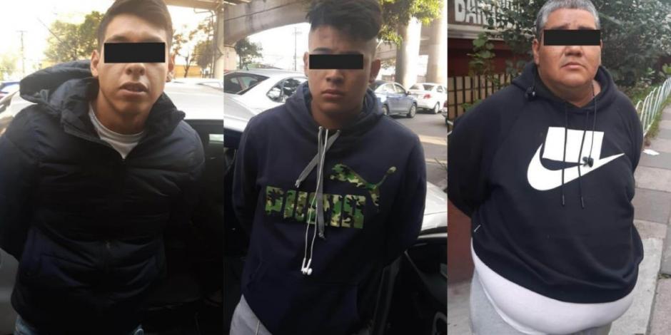 Policías detienen a tres presuntos robacoches en Benito Juárez