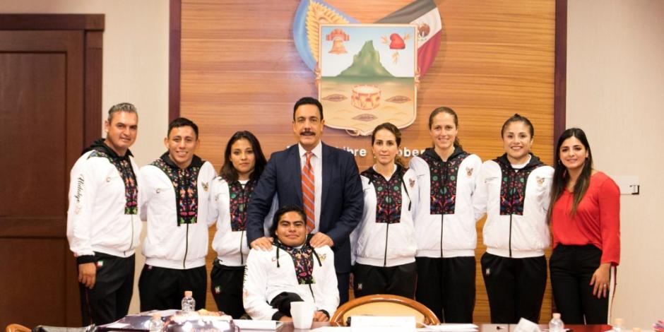 Reconoce Fayad a deportistas hidalguenses que participaron en los Panamericanos
