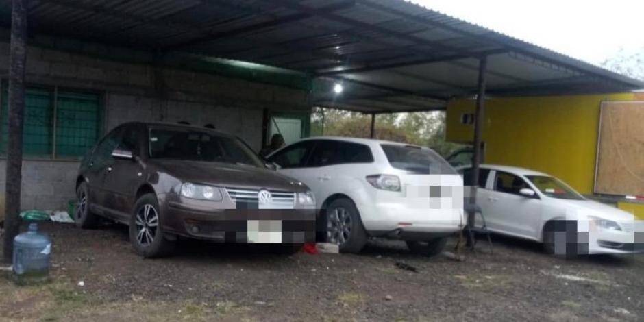 Aseguran predio y siete vehículos en Tlalixcoyan, Veracruz