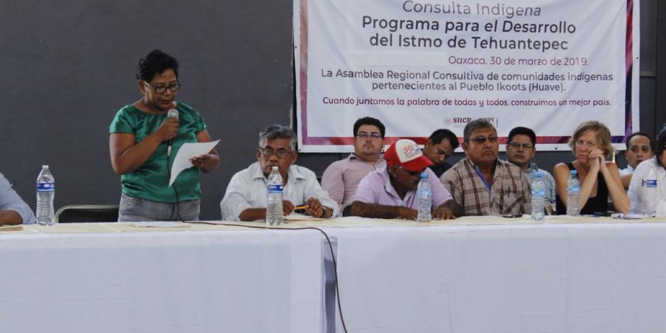 Concluye primer día de consulta sobre desarrollo del Istmo de Tehuantepec
