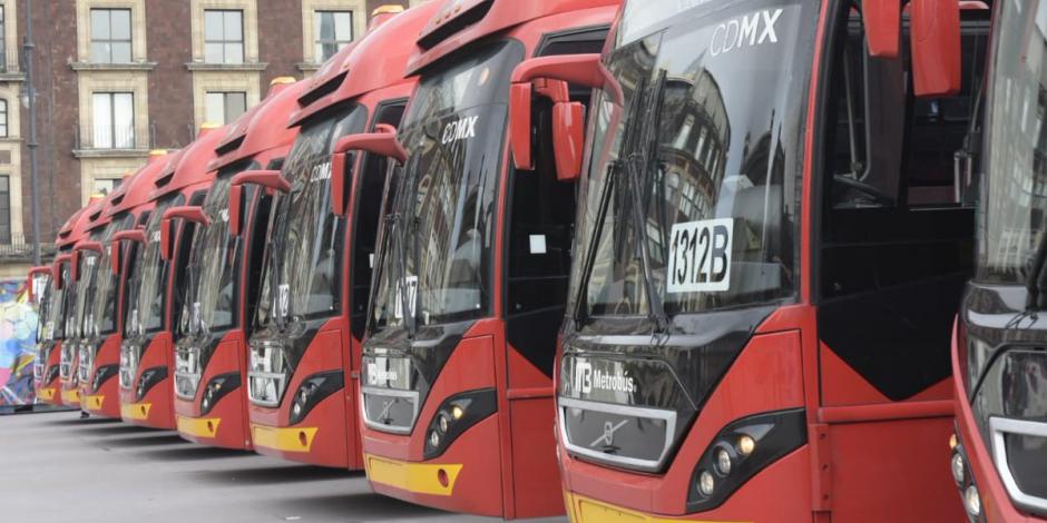 Estrena Amieva 25 unidades del Metrobús para reforzar 5 líneas