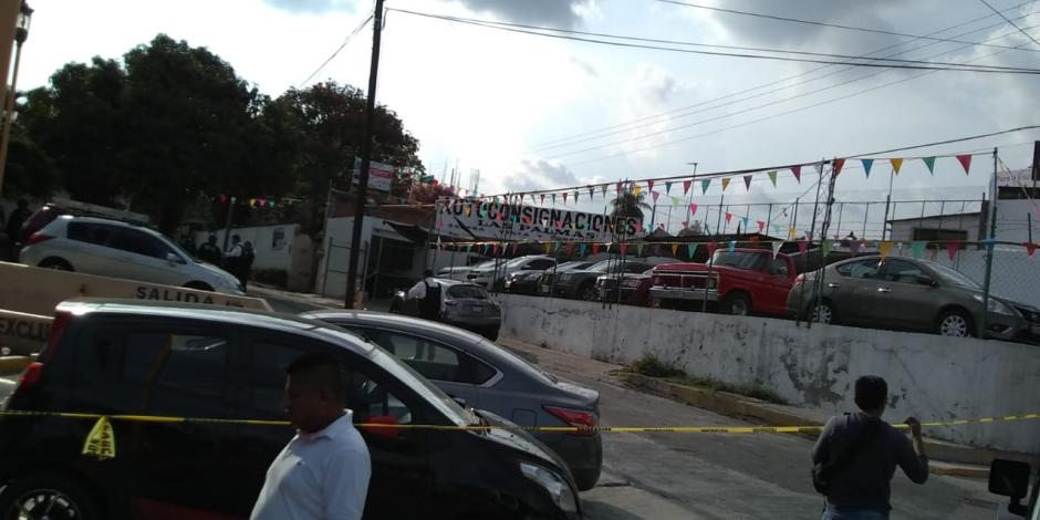 Balacera en lote de autos deja 4 hombres muertos en Cuernavaca
