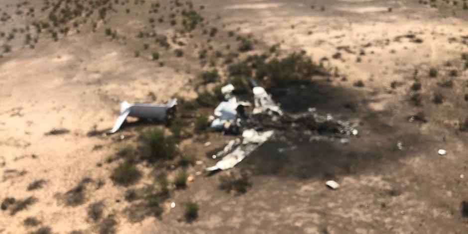Ejército concluye rescate de restos de víctimas de avión siniestrado en Coahuila