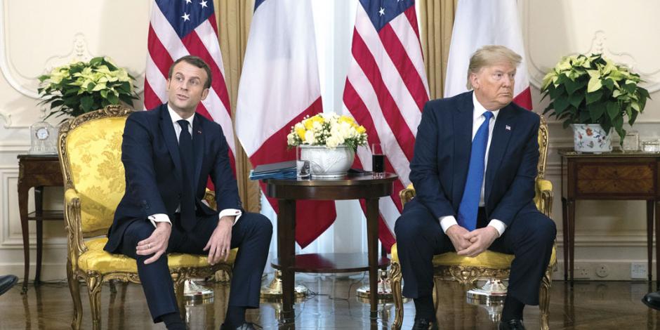 Macron y Trump intercambian fuego en la OTAN