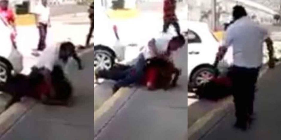 VIDEO: Dan golpiza a sujeto que pateó a un perro callejero
