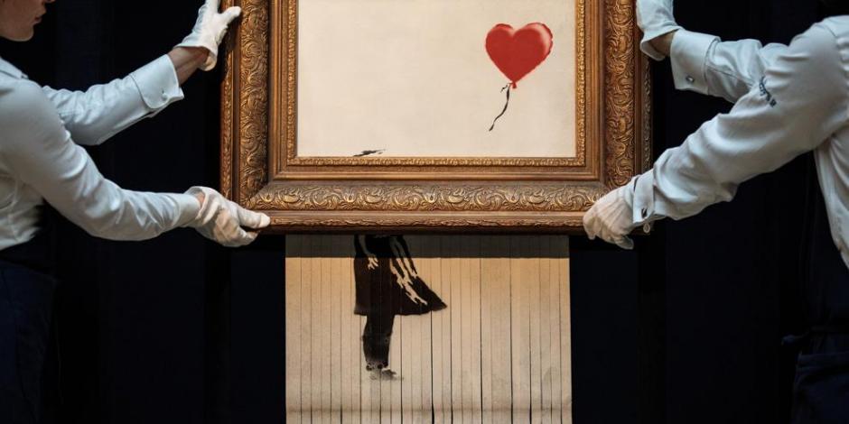 La obra semidestuida de Banksy será exhibida en Alemania