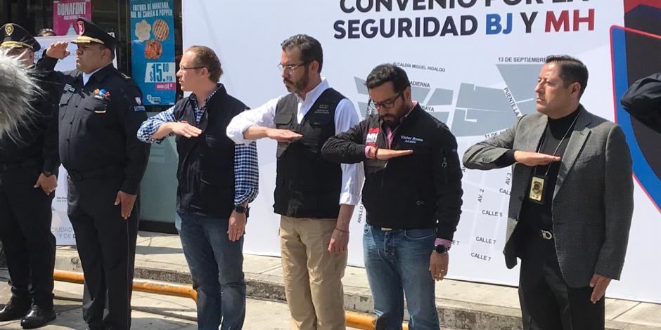 FOTOS y VIDEOS: Firma SSC acuerdo con alcaldías de BJ y Miguel Hidalgo