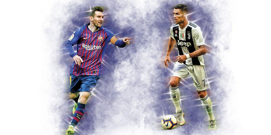 En sorteo de la Champions, Messi y CR7 se elogian