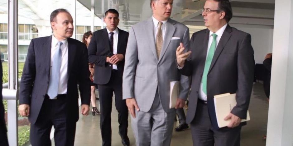 Ebrard, Durazo y embajador de EU acuerdan colaborar en seguridad