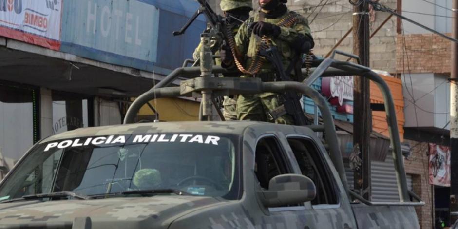 Patrullan elementos de la Policía Militar la alcaldía Iztapalapa