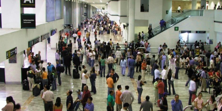 Movimiento de pasajeros en AICM crece 4.3% de enero a marzo