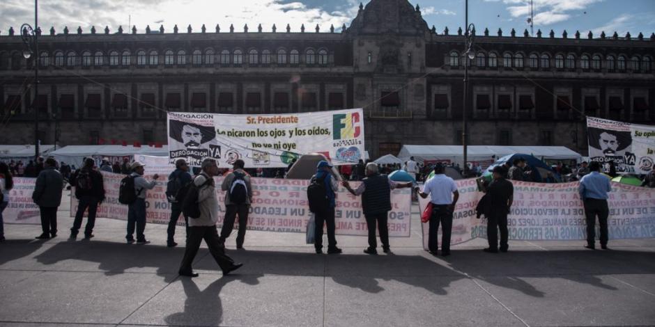 Se retiran campesinos de Palacio Nacional tras dos días de protesta