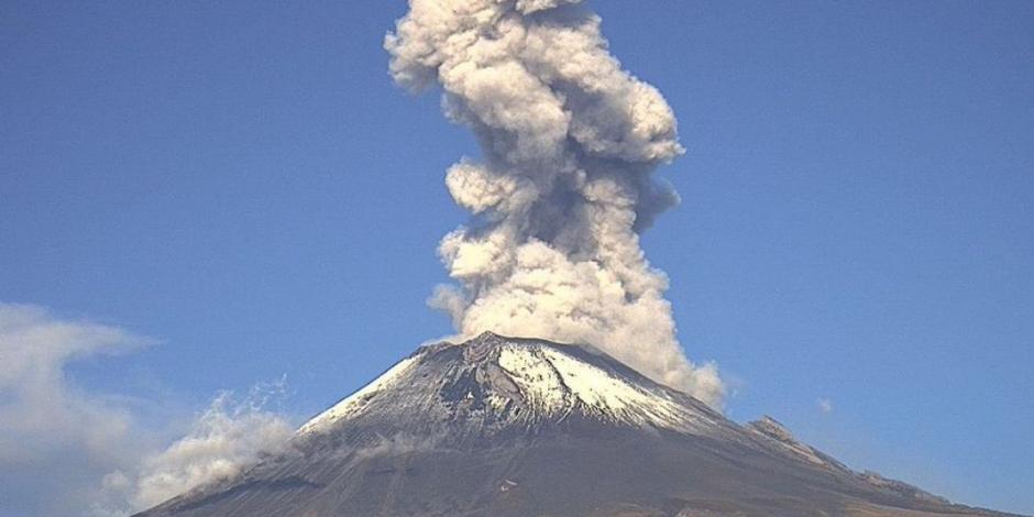 Por exhalaciones del Popocatépetl, alertan caída de ceniza en CDMX