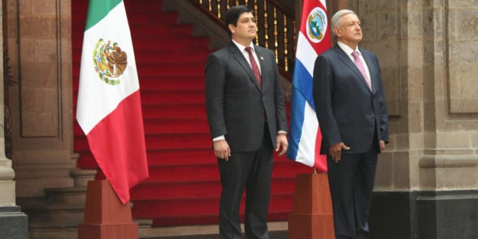 FOTOS: Recibe AMLO visita oficial del presidente de Costa Rica