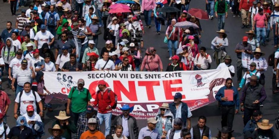 Marcha CNTE de San Cosme al Zócalo capitalino; conoce la ruta