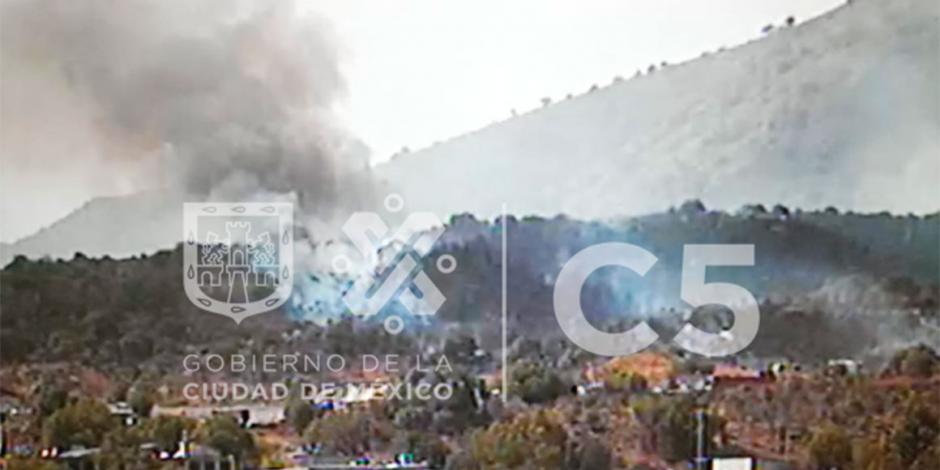 Se incendia otro pastizal en la CDMX, ahora en Tláhuac