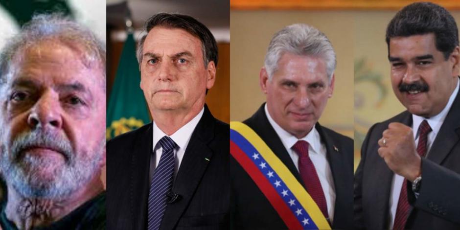 Lula, Bolsonaro, Díaz-Canel y Maduro reaccionan a renuncia de Evo