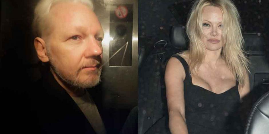 Pamela Anderson visita en la cárcel a Julian Assange