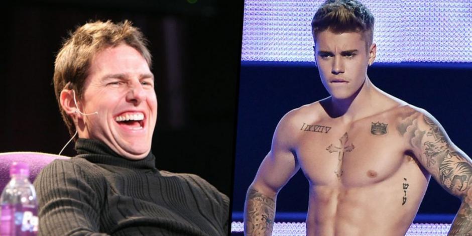 Justin Bieber "se pone gallito" y reta a Tom Cruise a pelear