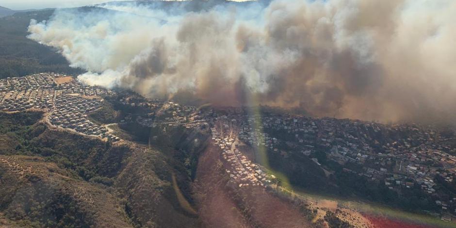 Incendio en Chile, probablemente intencional, destruye 120 viviendas