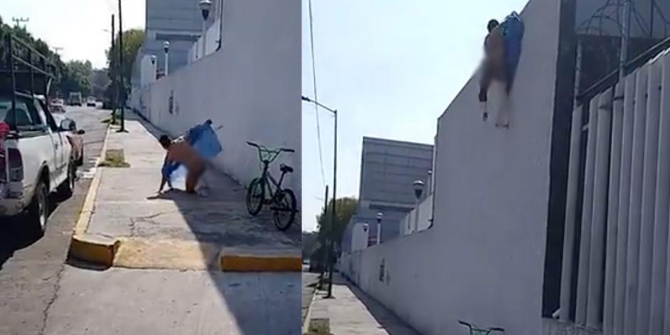 Reo salta de azotea con el pie enyesado para huir de hospital (VIDEO)