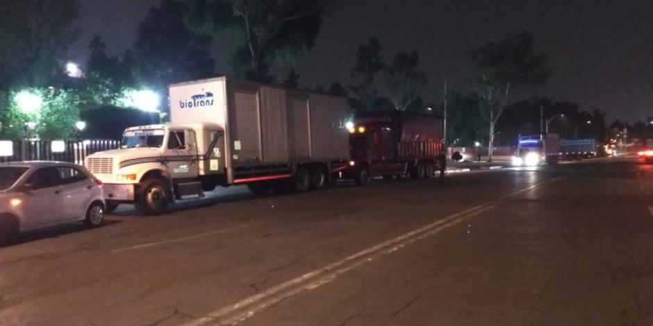 Megabloqueo de transportistas en CDMX, llegan a Cámara de Diputados