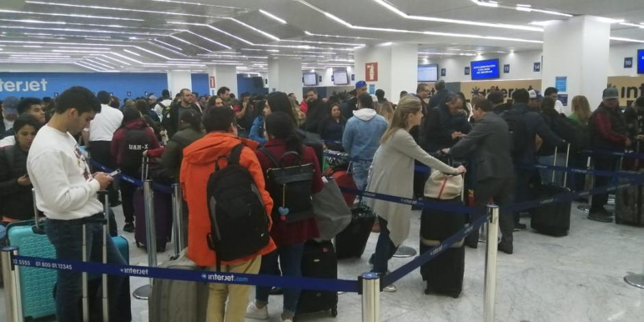 Interjet afectó con cancelaciones y demoras a más de 4 mil pasajeros en Navidad