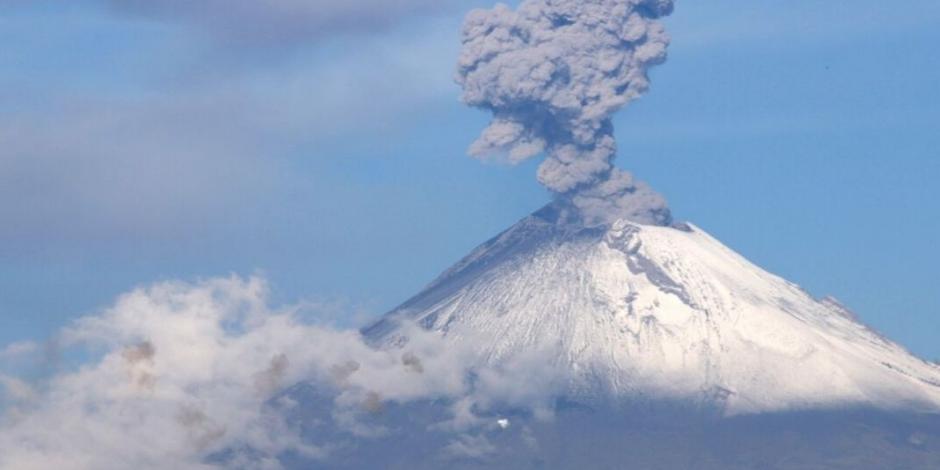 Popocatépetl registra 16 explosiones menores en 24 horas