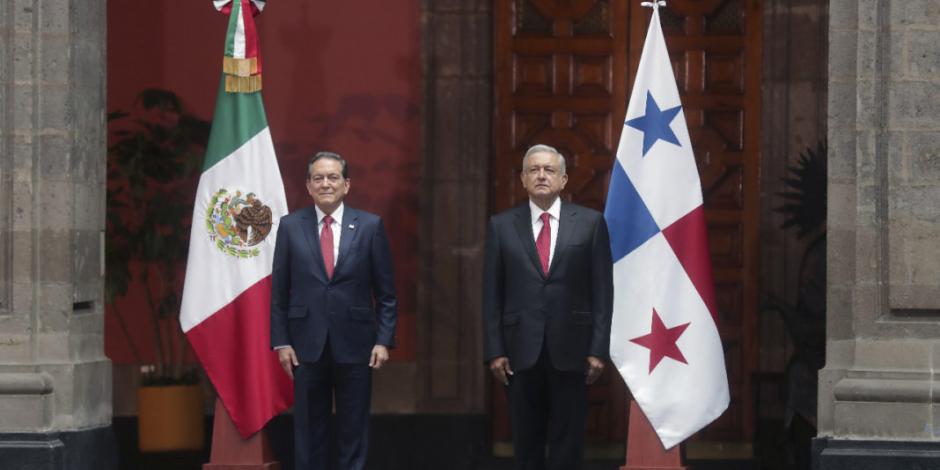 Recibe AMLO visita oficial del presidente de Panamá