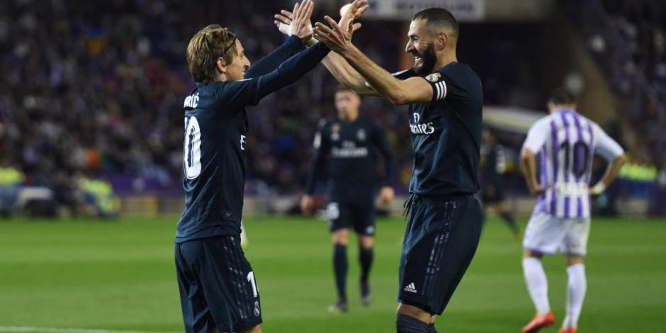 Modric "se quita el sombrero" ante Benzema tras su gol ante el Huesca