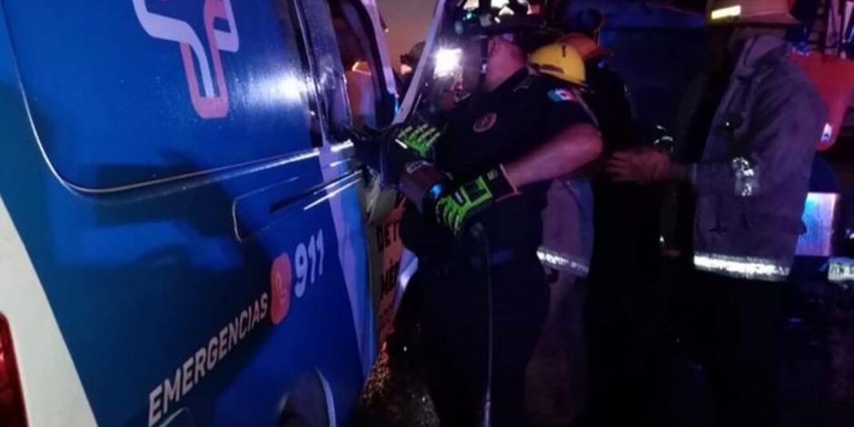 Choque entre tráiler y ambulancia deja seis muertos en Yucatán