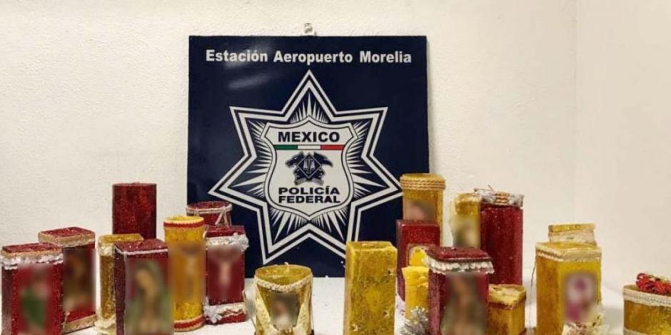 Aseguran metanfetamina oculta en veladoras, de Michoacán a Ámsterdam