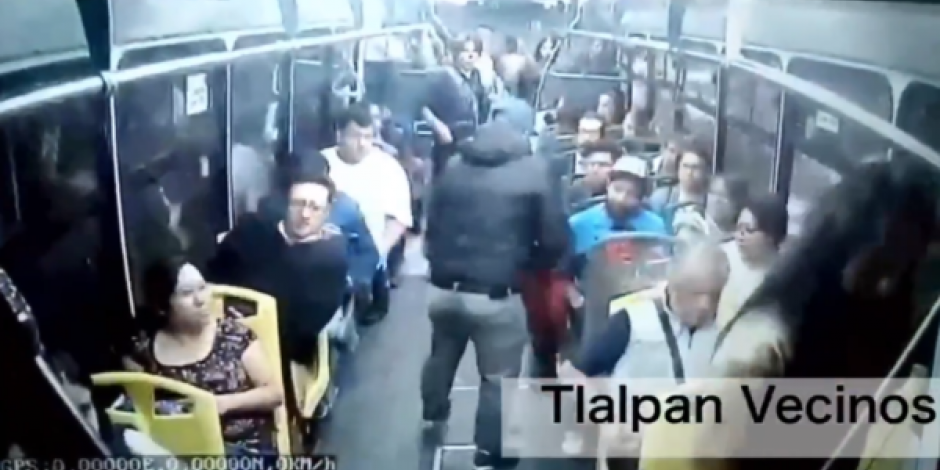 VIDEO: Vecinos de Tlalpan denuncian asalto en transporte público