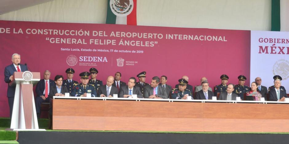 Asiste Del Mazo a inicio de construcción de Aeropuerto Felipe Ángeles