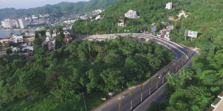 Remodelan avenida Escénica de Acapulco, un atractivo turístico más de Guerrero