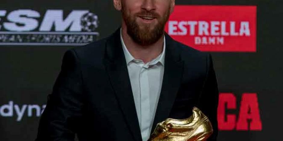 Messi recibe su sexta Bota de Oro como máximo goleador en Europa