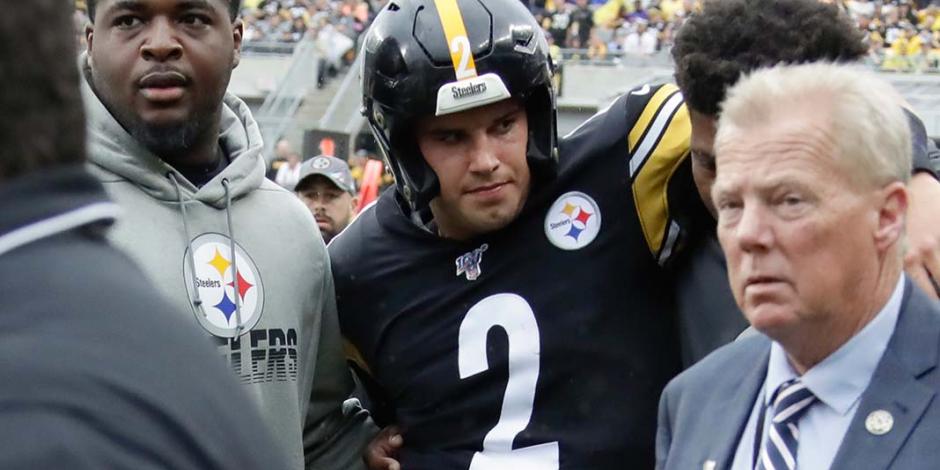 Video: Mason Rudolph, de los Steelers, sufre una conmoción cerebral