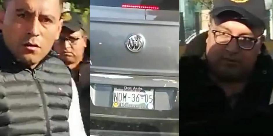 VIDEO: Presuntos policías intimidan a automovilista en la México-Querétaro