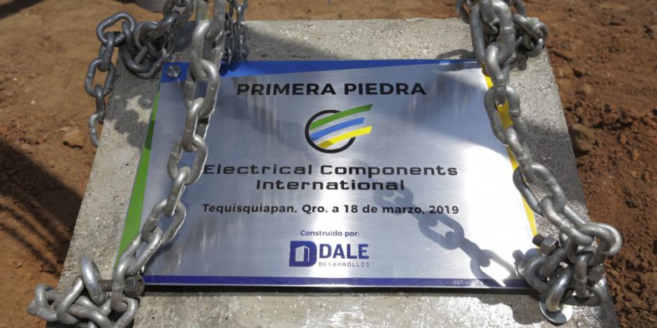Llega a Querétaro Electrical Components International con cerca de 3 mil 200 nuevos empleos