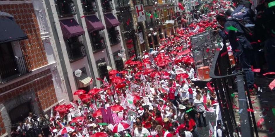 Candidatos a la gobernatura de Puebla realizan cierres de campaña