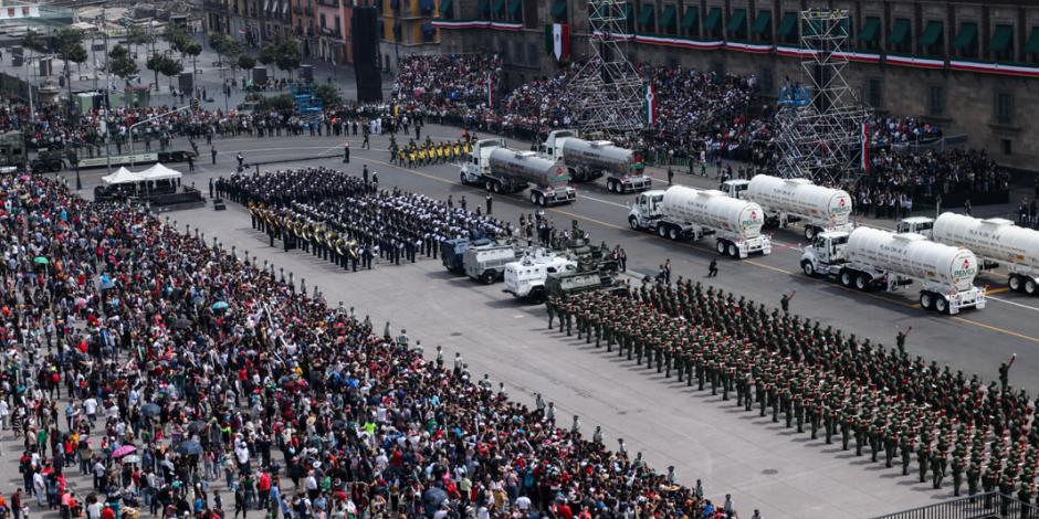 Reportan 400 mil asistentes al Desfile Militar