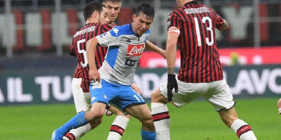 "Chucky" Lozano sale de sequía goleadora en empate de Napoli