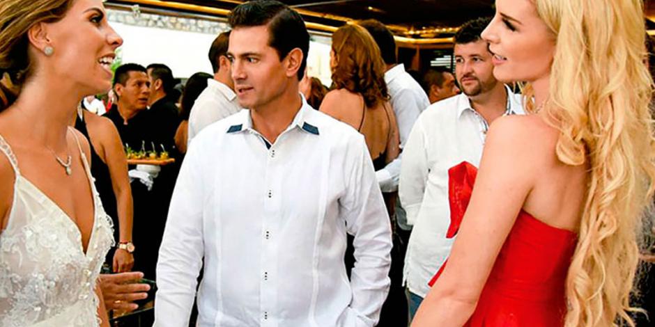 Captan a EPN y a Tania Ruiz en una boda en Acapulco