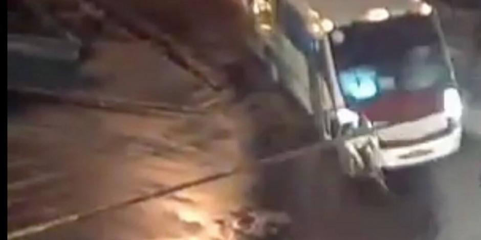 VIDEO: Camión atropella a ciclista y chofer huye del lugar