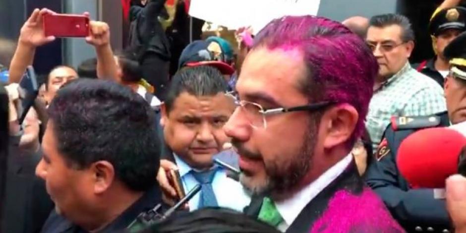 Descarta Jesús Orta presentar cargos por agresión durante protesta