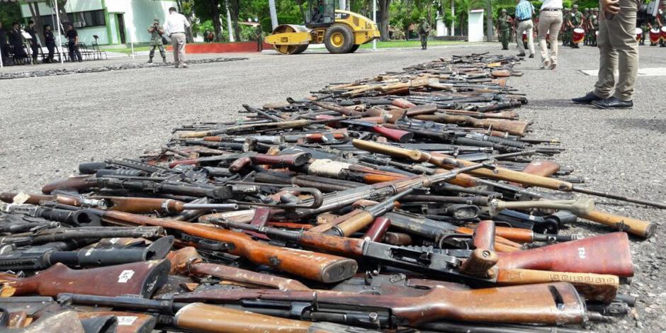 Tráfico de armas no cesa, con ellas, han matado a 721 elementos: Sedena
